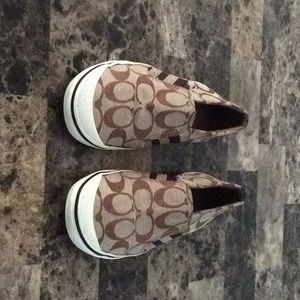 Coach slip on shoes
